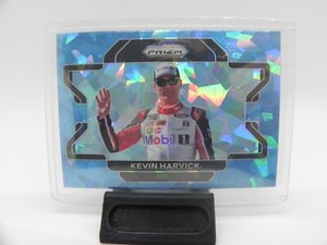 2020 Panini Prizm - KEVIN HARVICK Carolina Blue Cracked Ice Prizm 25/25 BOOKEND