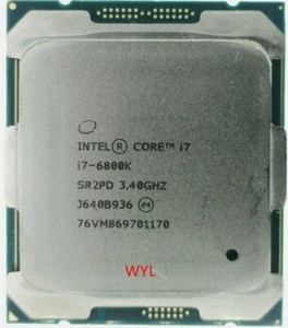 Intel Core i7-6800K SR2PD 3.40GHz 6-Core 12-T 15MB LGA2011-3 CPU Processor - Picture 1 of 3