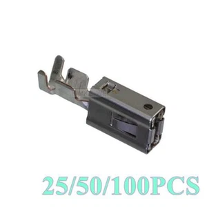 TE AMP MCP 6.3/4.8K Crimpado Hembra Enchufe Pin Terminales Contacto 1241406-1,13-11AWG - Imagen 1 de 2