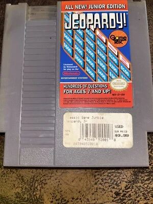 Jeopardy! Junior Edition, 1989, Nintendo Entertainment System, NES - Image 1 of 2