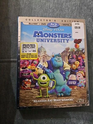 Monsters University (2013) Blu-ray + DVD w/ Slipcover Disney Pixar NEW! SEALED! - Image 1 of 4