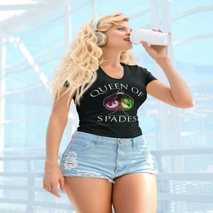 Queen of Spades T Shirt QOS Cuckold Hotwife BBC Shirt - Picture 1 of 6
