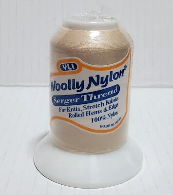 YLI WOOLLY NYLON Serger Thread Spool 510 Concord Ivory 1000m NIP Sewing Lt Beige - Image 1 of 2