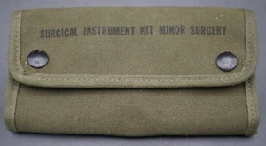 Navy Corpsmen US Military Surgical Medical Kit Minor Surgery Canvas Pouch NOS - Picture 1 of 6