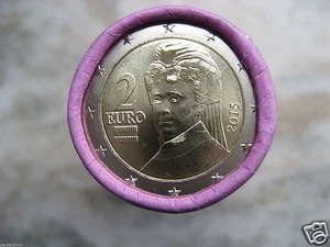 manueduc   AUSTRIA  2015  2 EUROS  NORMALES  BERTHA VON SUTTNER RAROS   NUEVOS  - Picture 1 of 1