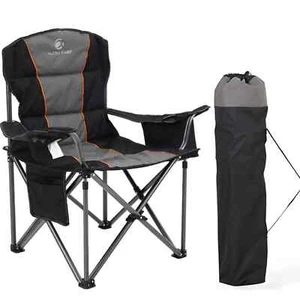Hiking Portable Camping Chairs Outdoor Folding Camping Chair w/Cup Holder - Picture 1 of 15