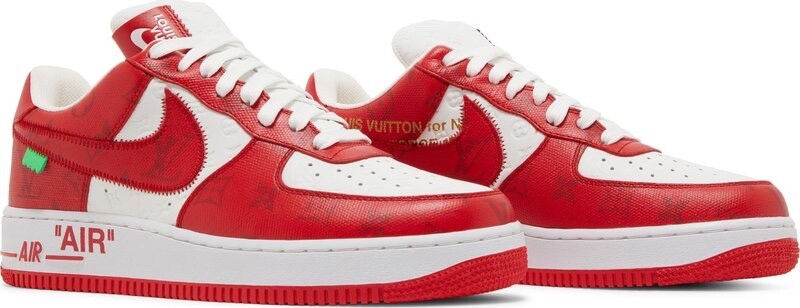 Nike Louis Vuitton x Air Force 1 Low White Comet Red for Nike Louis Vuitton x Air Force 1 Low White Comet Red for