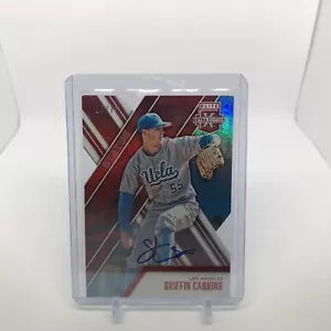 Griffin Canning 2017 Elite Extra Edition Status Die Cut RED On Card Auto /75 - Picture 1 of 2
