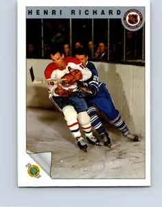 HOCKEY CARDS 1991 ULTIMATE ORIGINAL SIX MONTREAL CANADIENS HENRI RICHARD NO257 - Picture 1 of 2