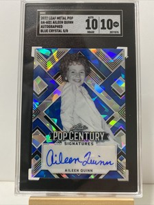2022 Pop Century Metal Crystal Blue #BA-AQ1 Aileen Quinn 5/8 AUTO SGC 10