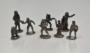 Vintage 1996 Star Wars Limited Edition Monopoly 8 Pewter Character Tokens-(sg) - Picture 1 of 13