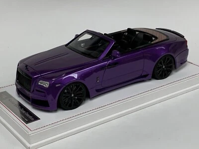 1/18 Ivy Modelli Rolls Royce Dawn Novitec IN Viola/Nero / Nero Base IN Pelle - Immagine 1 di 4