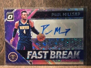 2018 Panini Donruss Optic Fast Break Signatures Prizm Paul Millsap Auto Autograp - Picture 1 of 2
