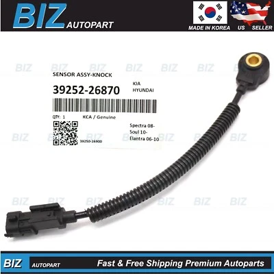 OEM Knock Sensor for 2006-2011 Hyundai Accent Kia Rio Rio5 39252-26870 - Image 1 of 4