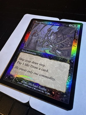 Yawgmoth's Bargain FOIL Urza's Destiny NM (Reserved List Magic Card) - Image 1 of 2