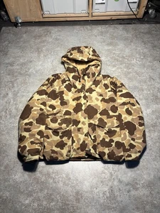 Vintage Cabela's Men's L Nylon Gore-Tex Frogskin Camo Hunting Rain Jacket USA - Picture 1 of 8