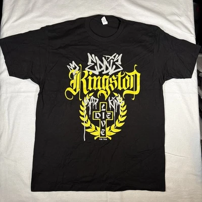 Nueva Camiseta de Lucha Campeón Eddie Kingston Negra Talla XL WWE AEW NJPW WCW ROH Foto 1 de 4