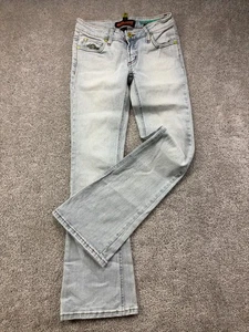 Doll House Boot Cut Jeans Women's 5 Regular Light Wash Low Cut Y2K VTG - Picture 1 of 13