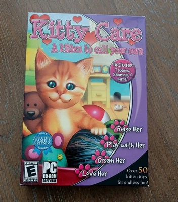 Kitty Care: A Kitten to Call Your Own (Tabbies,Siamese) New Sealed Box PC CD-ROM - Image 1 of 4