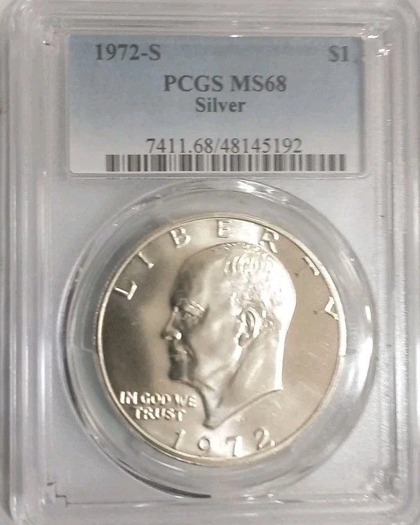 1972 MS 68 Graded PCGS Eisenhower Dollars for sale | eBay