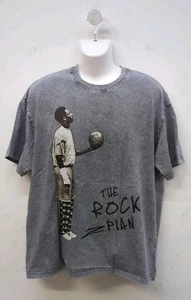 The Rock Plan Basketball Printed Round Neck Short Sleeved Men's T Shirt XL Grey - Picture 1 of 6