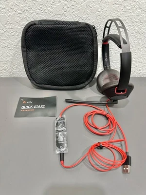 Plantronics Poly Blackwire C5200 USB Headset Wired Earphones Mic Read Descr. - Image 1 of 4