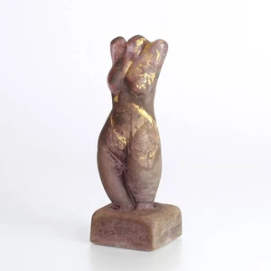 Murano Glas Skulptur Nason 1963-72 Unikat vetro a scavo Torso Frauenakt Sockel - Imagen 1 de 7