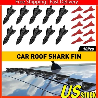 Acessórios carro barbatana teto tubarão adesivo decorativo fibra de carbono decoração universal - Imagem 1 de 4