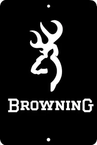 Browning, Birthday, Home Sign, Home Decor Metal Aluminum, USA, Black - Picture 1 of 1