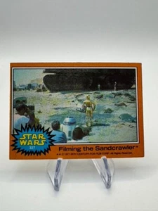 Vintage Star Wars Trading Card #327 Filming The Sandcrawler 1977 - Picture 1 of 2