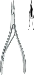 Virtus Ralk Splinter Forceps 6" straight Serrated Beaks Spring Handle stainless - Picture 1 of 1