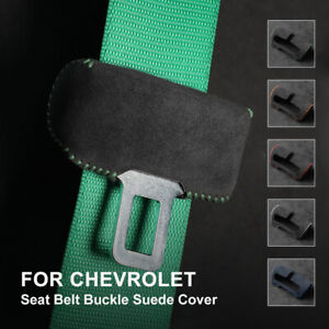 Seat Belt Buckle Suede Leather Cover For Colorado Camaro Estate K10 K20 Monza