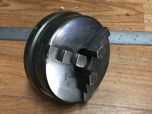 CRAFTSMAN HAND SCROLL CHUCK 4 " 3 JAW W/ 1 " SHANK - Picture 1 of 3