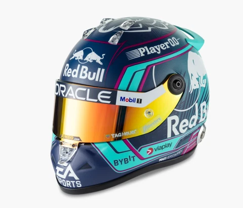 Red Bull Max Verstappen 2023 Miami helmet 1:2 scale 1/2 Cover