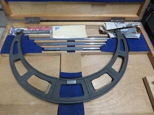 NSK Nippon Sokutei 6-12" Micrometer, Wooden Box, Original Cert, (H77105) - Picture 1 of 18