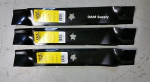 Set of 3 high lift 52" Mower blades to fit Dixon Husqvarna 539-112079 ultra - Picture 1 of 1