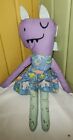 Lizard Monster Girl Purple Plush In Dress No tag so Character Maker Unknown 