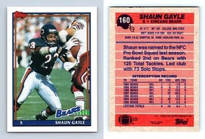 Carta collezionabile Shaun Gayle #160 Topps 1991 football americano - Foto 1 di 1