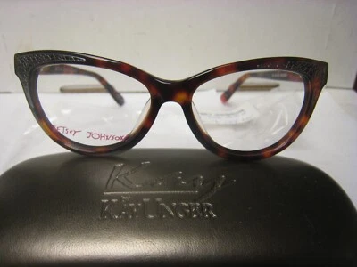 BETSEY JOHNSON 女士眼镜 FUNKY 棕色 50-16-144 毫米 36V 带通用保护壳 — 第 1/4 张图片