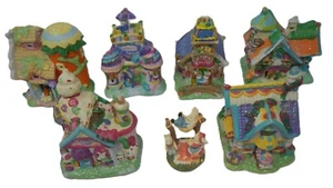 Easter Village Collection 2005 Jellybean Junction & 2002 Hoppy Hollow 7pc Set - Picture 1 of 24