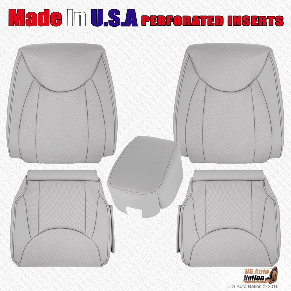 2004 2005 2006 For Lexus LS430 Driver Passenger Perforated Leather Cover Gray - Image 1 of 1