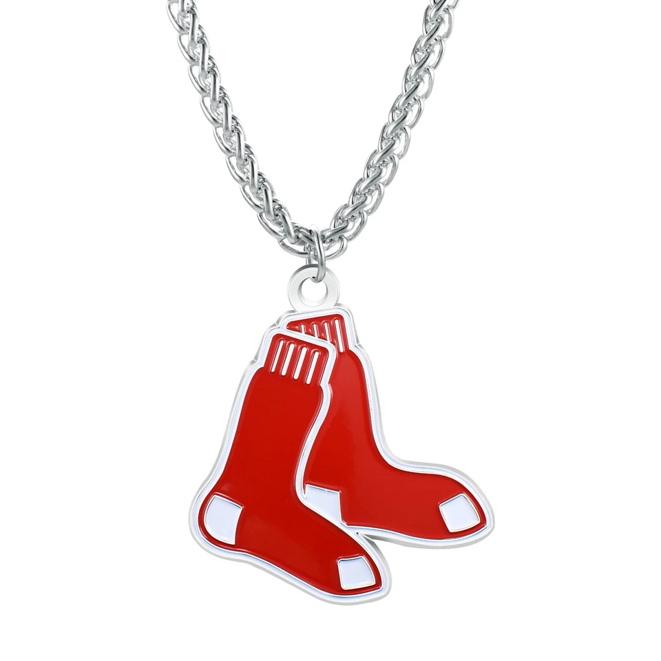 Boston Red Sox Officially Licensed MLB Pendant Chain Necklace - Gift FREE S/H - Image 1 of 1