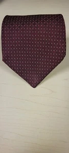 Corbata de seda Brooks Brothers 57" × 3 3/4" ladrillo rojo tejido puntos dorados hecha en estados unidos - Imagen 1 de 3