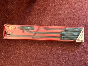 Rare NOS Snap On 4 Pc Black  Hard Grip Prybar Set NEW SPB704 🔥old Style - Bild 1 von 7