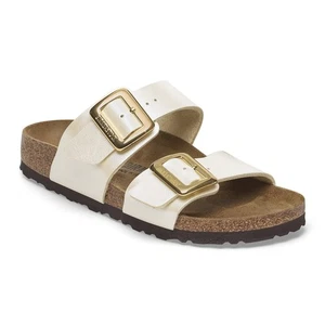 BIRKENSTOCK SYDNEY LUXE BUCKLE BIRKO-FLOR Women Sandals Graceful Pearl White N - Picture 1 of 8