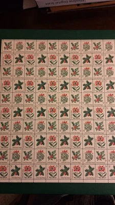 U.S. Scott #1254-57, M/VF/NH, Mint Sheet, Christmas issue, 1965, 5 cents - Image 1 of 4