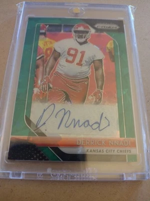 2018 Prizm Derrick Nadi Rookie Auto /75 Green Ice - Image 1 of 4