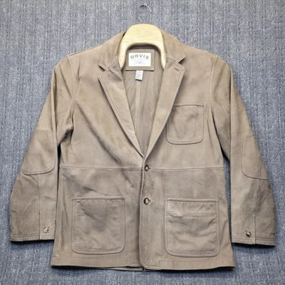 Chaqueta Orvis Para Hombres 42 Cuero Tostado Abrigo de Campo Blazer Caza Deportista Safari Trabajo Foto 1 de 4