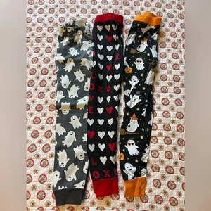 (3) Little Sleepies / Hanna Andersson Pajama Bottoms Only Bundle Size 5/6 Kids - Picture 1 of 3