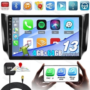 Android 13 4+64G Car Stereo Radio GPS Carplay For Nissan Sentra Sylphy 2012-2018 - Picture 1 of 16